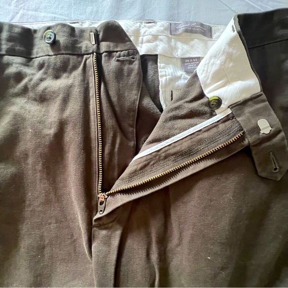 Daniel Cremieux men’s brown pants size 38 x 34 NWOT - Picture 5 of 11